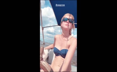 MONIKA DRYL in Monika Dryl Sexy Bikini Sailing