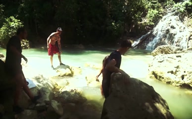 LAIS RIBEIRO in Lais Ribeiro Chases Waterfalls In Her Bikini Video Clip