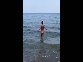 OLGA BUZOVA in OLGA BUZOVA SHOWING HER SEXY BODY ON THE BEACH2022