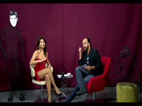 NURGUL YESILCAY in NURGUL YESILCAY HOT CLEAVAGE IN AN INTERVIEW2022