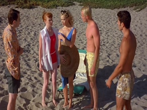 KIMBERLEY DAVIES NUDE/SEXY SCENE IN PSYCHO BEACH PARTY