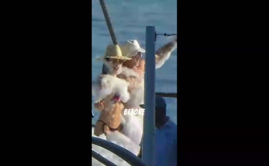 LAUREN SANCHEZ in LAUREN SANCHEZ CLAD FOAM PARTY