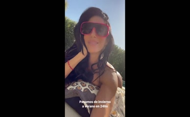 SILVINA ESCUDERO in Silvina Escudero Sexy Photos And Video Wearing A Bikini And Sunglasses