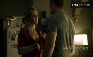NICKI AYCOX NUDE/SEXY SCENE IN DARK BLUE