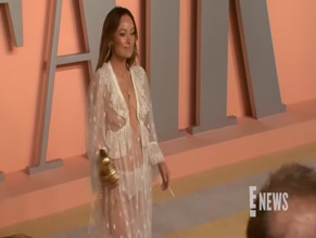 OLIVIA WILDE in OLIVIA WILDE SEXY IN NAKED DRESS 2025