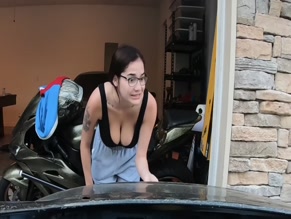 ELISSA VICTORIA in ELISSA VICTORIA SEXY CAR TITSHOT (2021)