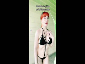 WINDY GIRK in WINDY GIRK SEXY TIK TOK VIDEOS WEARING A STUNNING BLACK BIKINI 2022