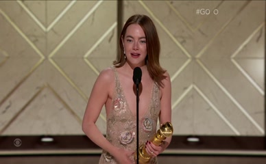 EMMA STONE in THE GOLDEN GLOBE AWARDS