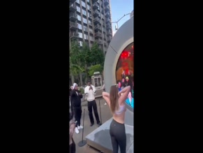 AVA LOUISE in AVA LOUISE'S SEXY PORTAL FLASH AT NEW YORK-DUBLIN PARTY (2021)