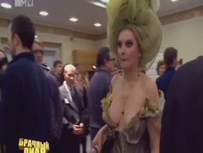 ELENA LENINA in ELENA LENINA IN A SEXY REVEALING DRESS(2012)