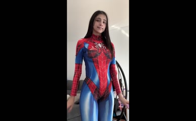 IAARAS in Iaaras Sexy Hot Spiderman Cosplay For Social Media