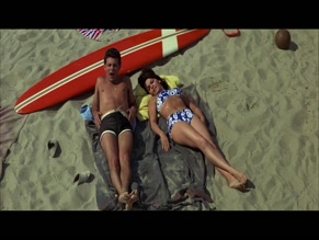 ANNETTE FUNICELLO NUDE/SEXY SCENE IN BIKINI BEACH