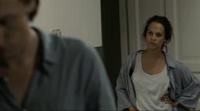 Alicia Vikander Sexy in Hotel
