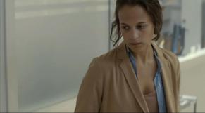 Alicia Vikander Sexy in Hotel