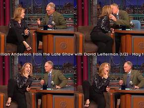 Gillian AndersonSexy in Late Show with David Letterman