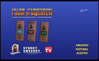 SYDNEY SWEENEY in Dr. Squatch Advert