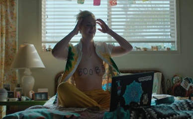 ELLE FANNING NUDE/SEXY SCENE IN MARGO'S GOT MONEY TROUBLES